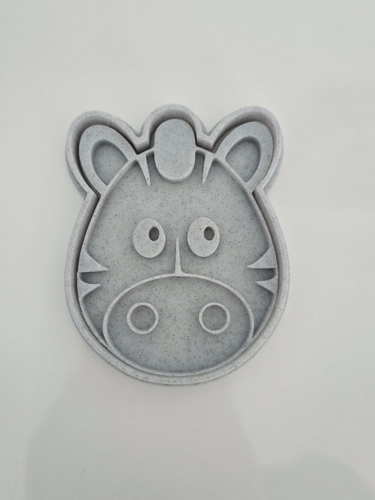 Zebra 3D Printed Playdough Cutters - set of 2