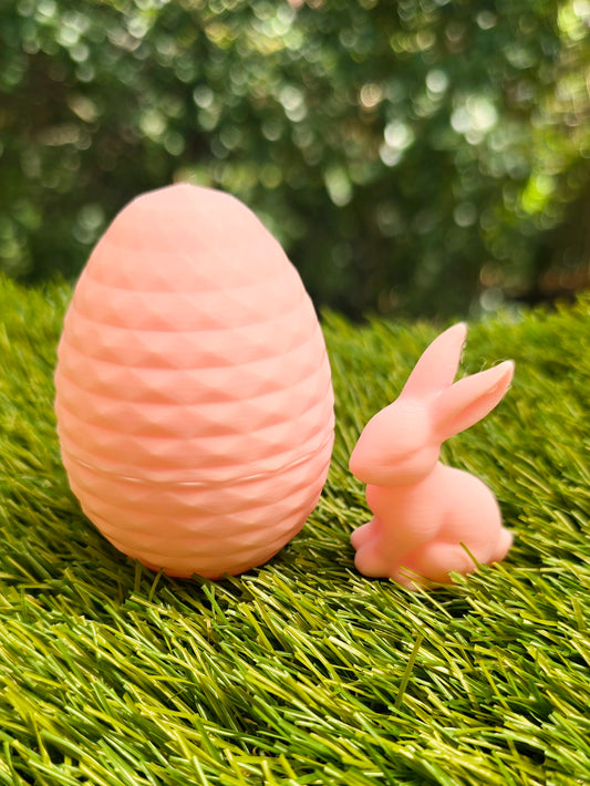 3D Printed Easter Egg with Tiny Bunny Inside – Easter Egg Alternative