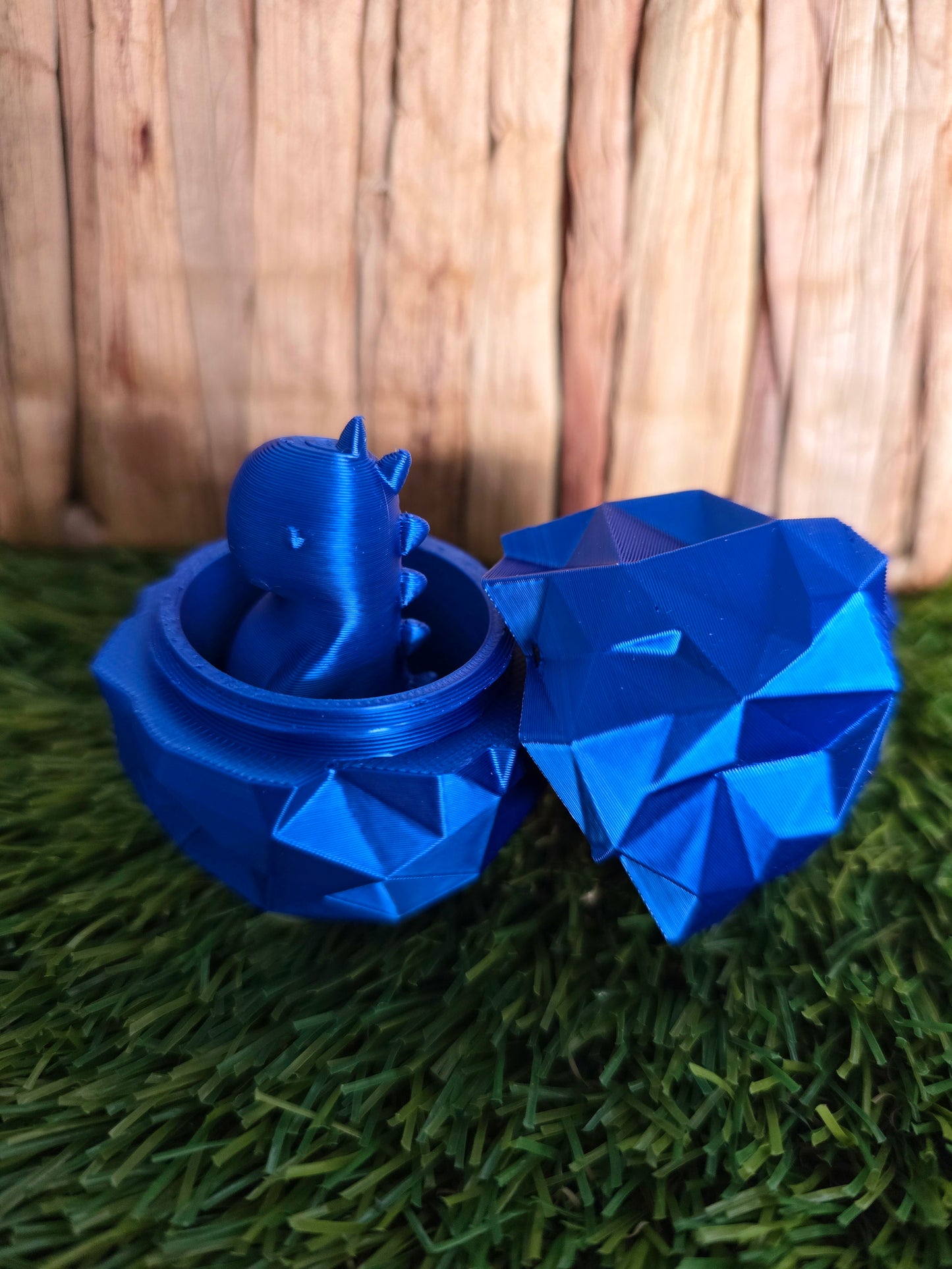 3D Printed Dino Egg with Tiny Dinosaur Inside