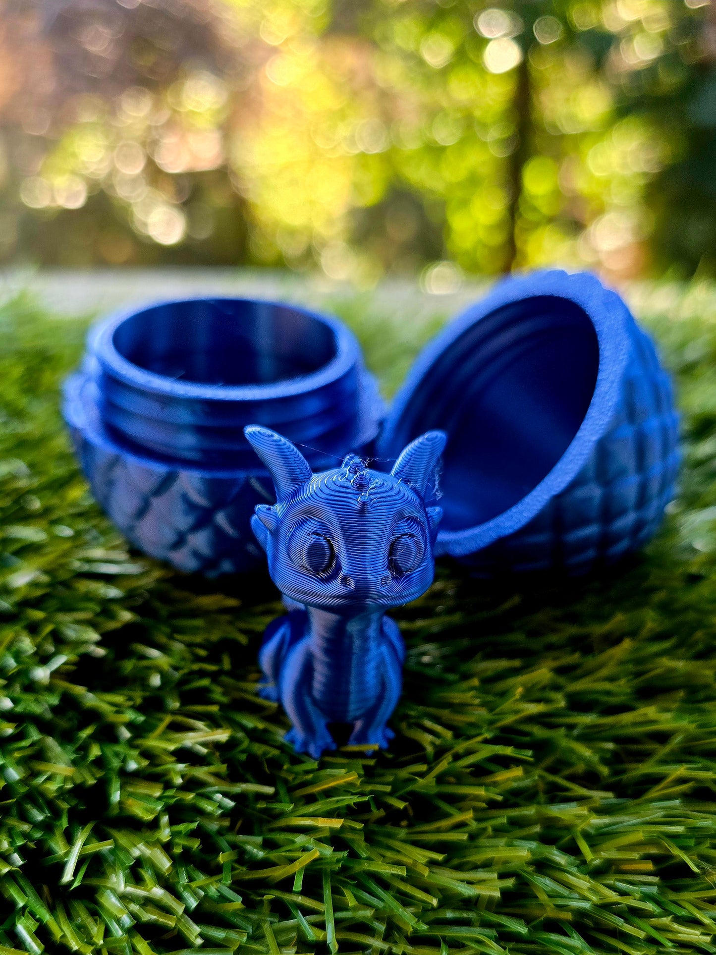 3D Printed Dragon Egg with Tiny Dragon Inside – Easter Egg Alternative