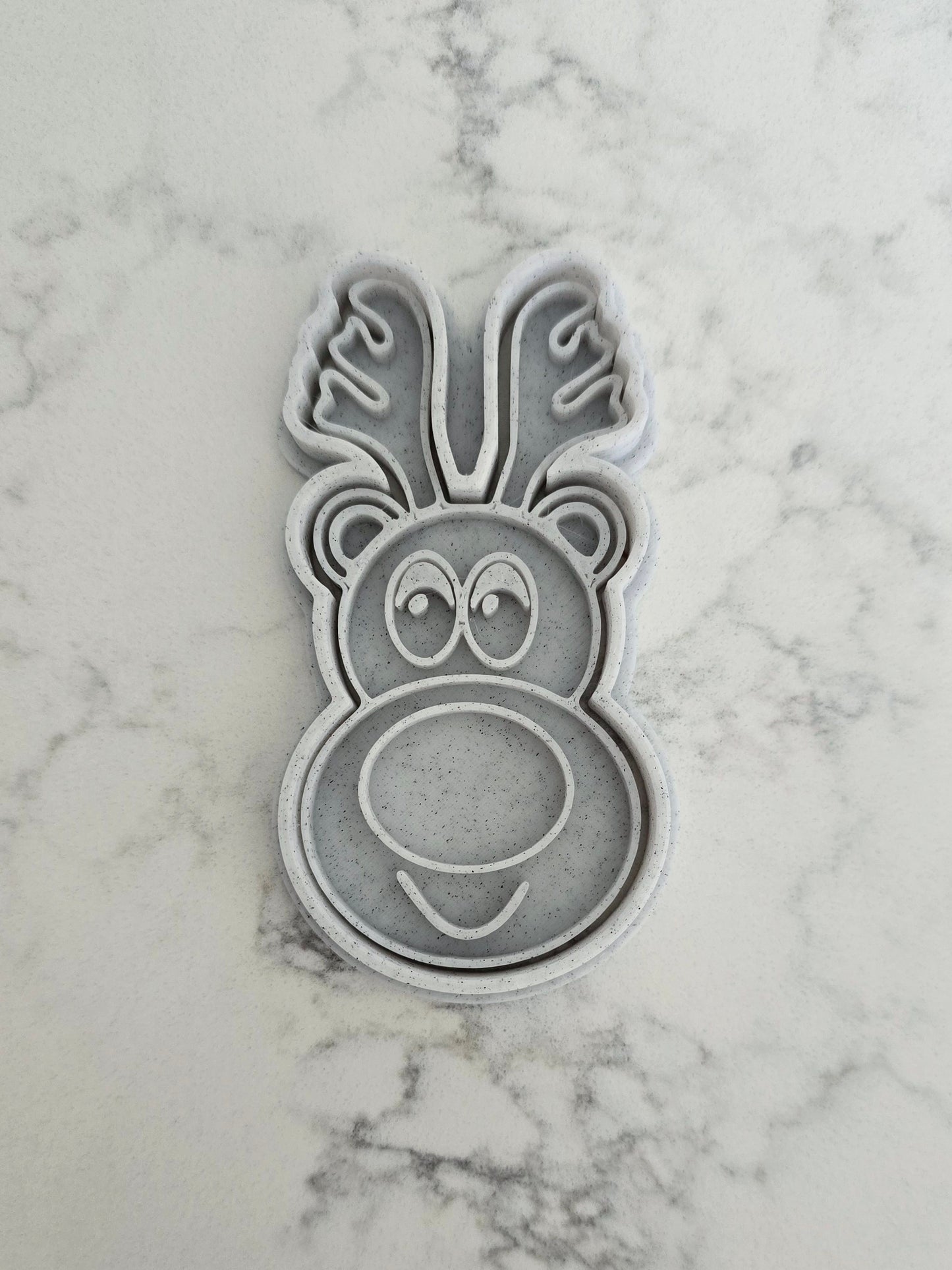 Reindeer 3D Printed Playdough Cutters - set of 2