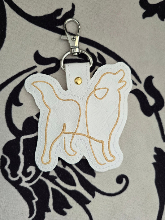 Golden Retriever/Labrador Dog keyring / keychain