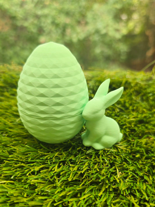 3D Printed Easter Egg with Tiny Bunny Inside – Easter Egg Alternative