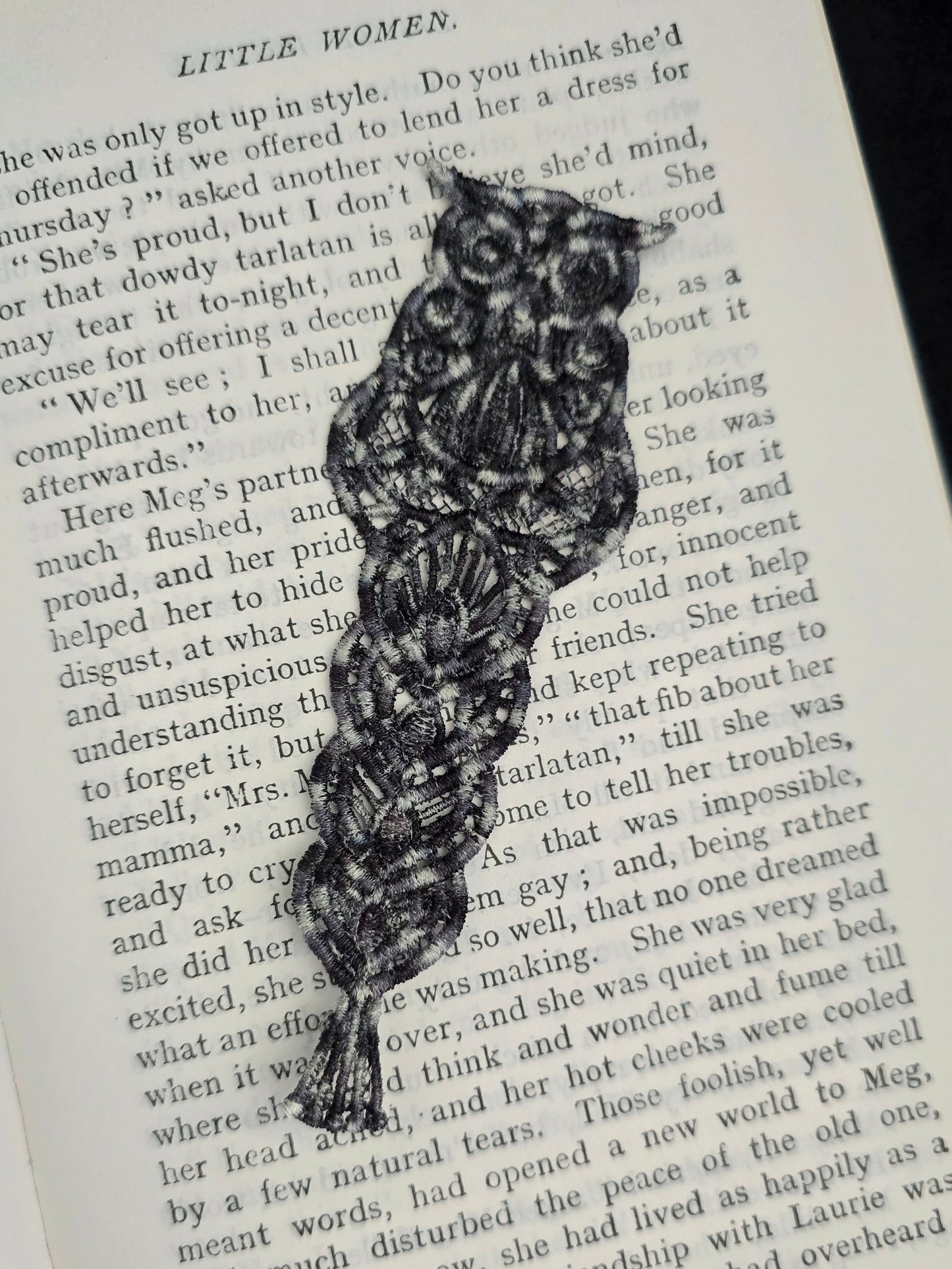 Owl Lace Bookmark