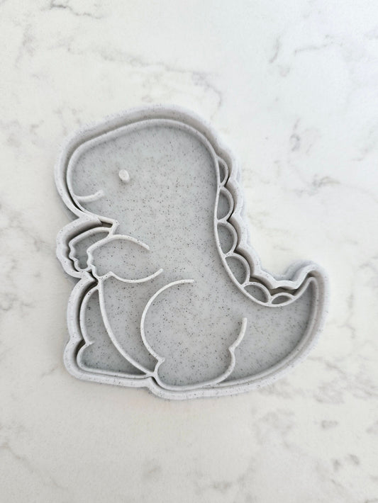 T-Rex Dinosaur 3D Printed Playdough Cutters - set of 2