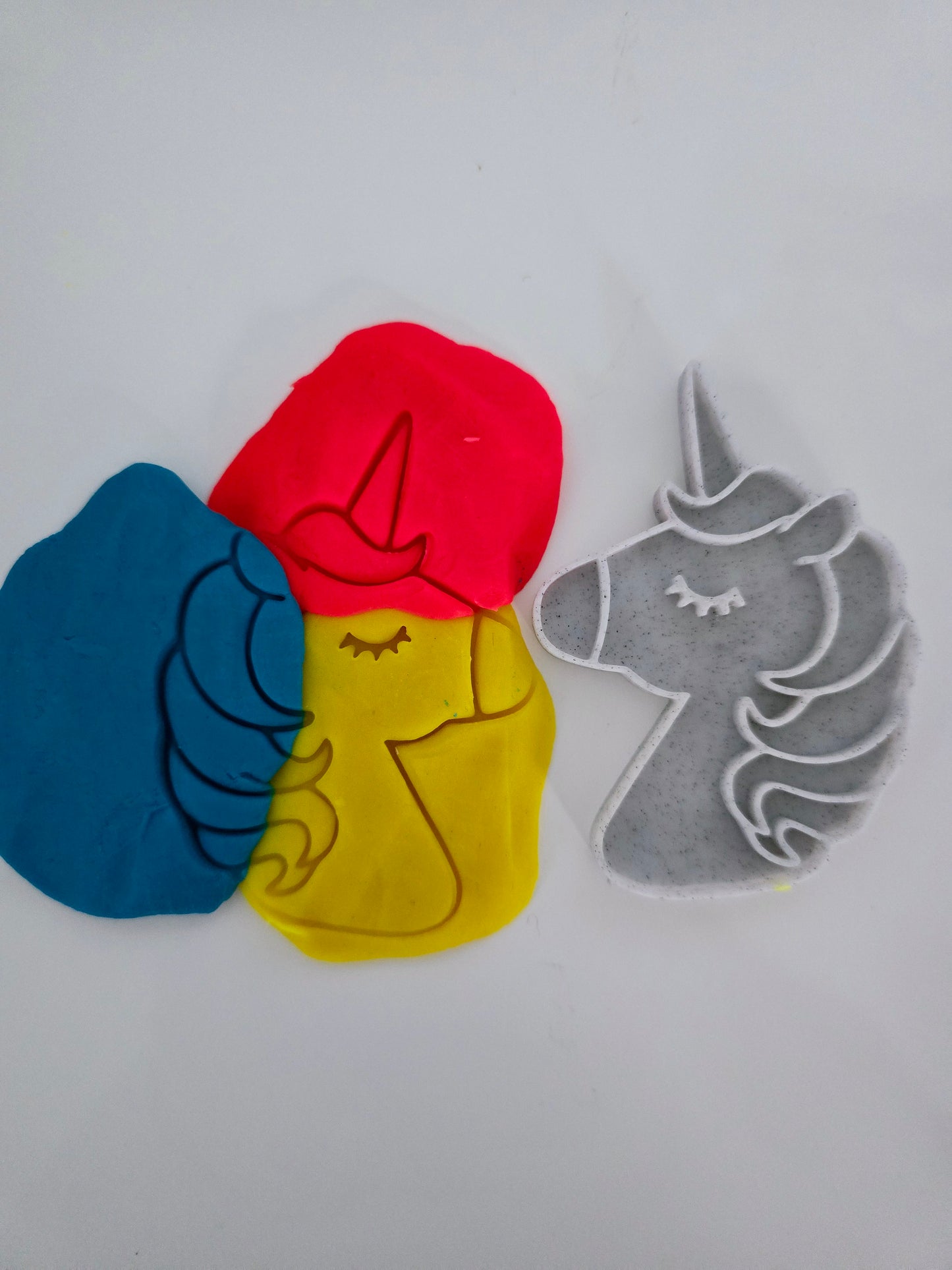 Unicorn 3D Printed Playdough Cutters - set of 2
