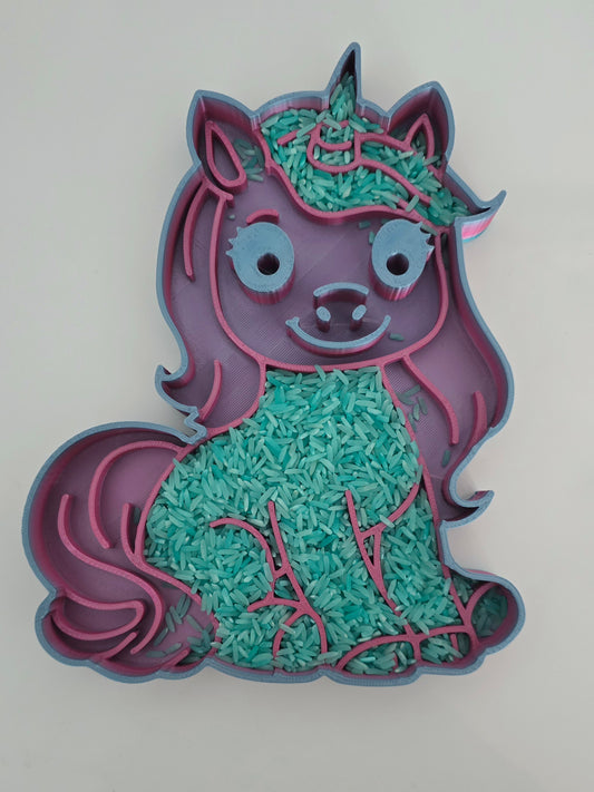 Ula the Unicorn  – Sensory Tray - Perfect for Creative Play