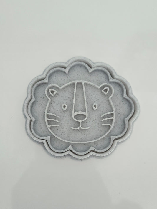 Lion 3D Printed Playdough Cutters - set of 2