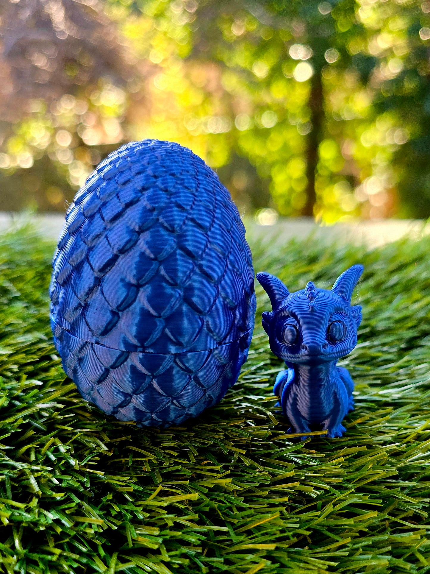 3D Printed Dragon Egg with Tiny Dragon Inside – Easter Egg Alternative