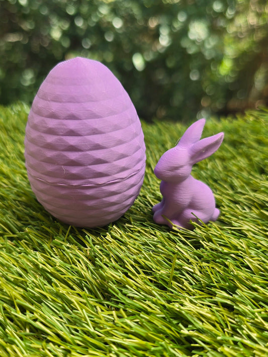 3D Printed Easter Egg with Tiny Bunny Inside – Easter Egg Alternative