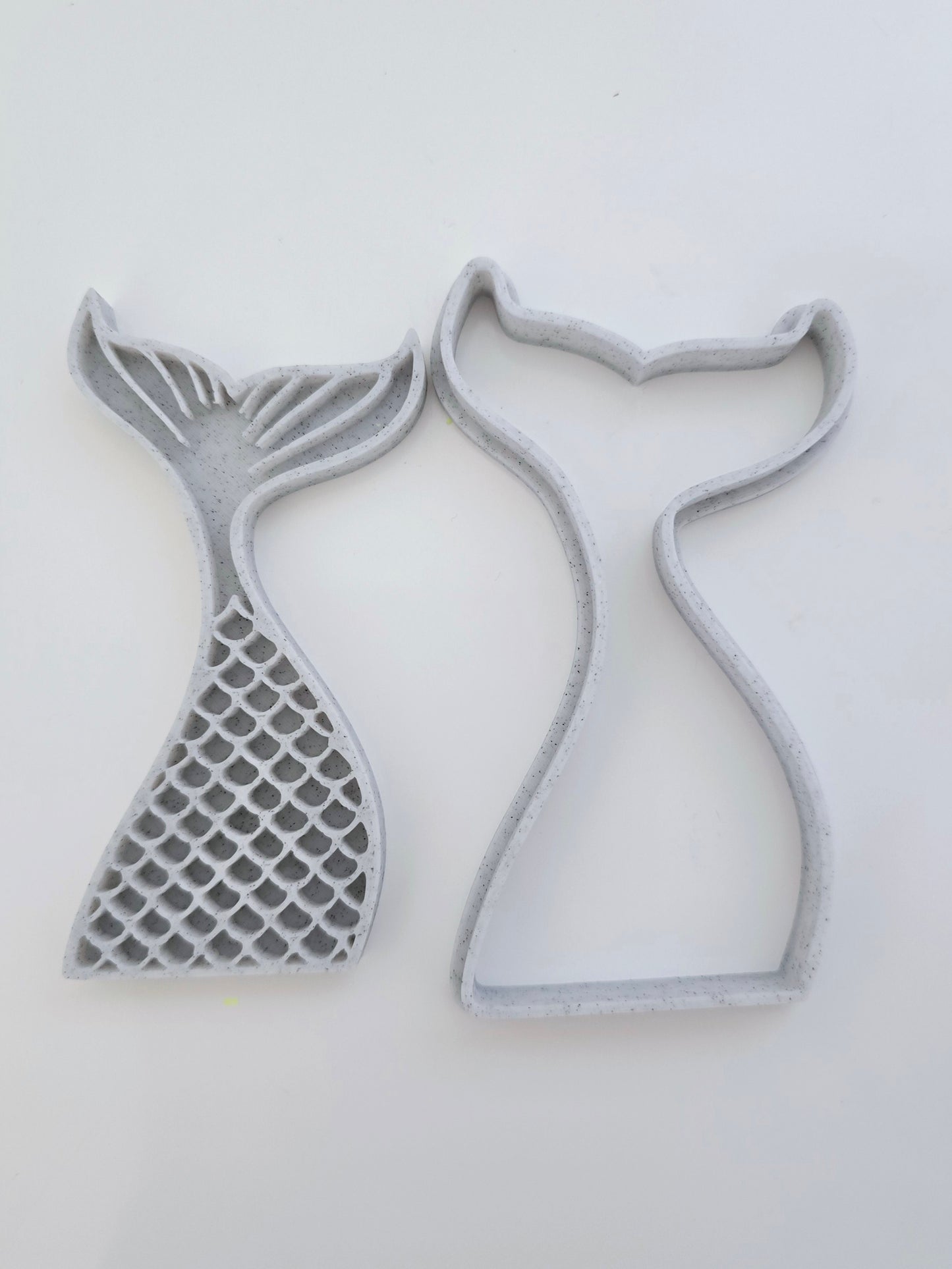 Mermaid Tail 3D Printed Playdough Cutters - set of 2