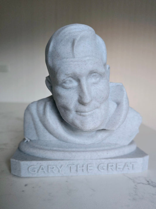 Custom 3D-Printed Marble Bust