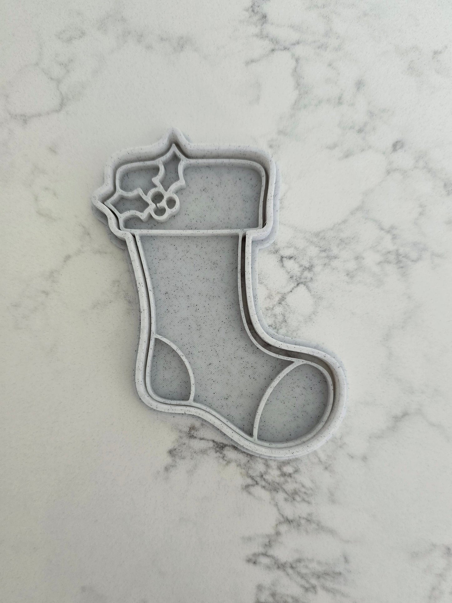 Christmas Stocking 3D Printed Playdough Cutters - set of 2