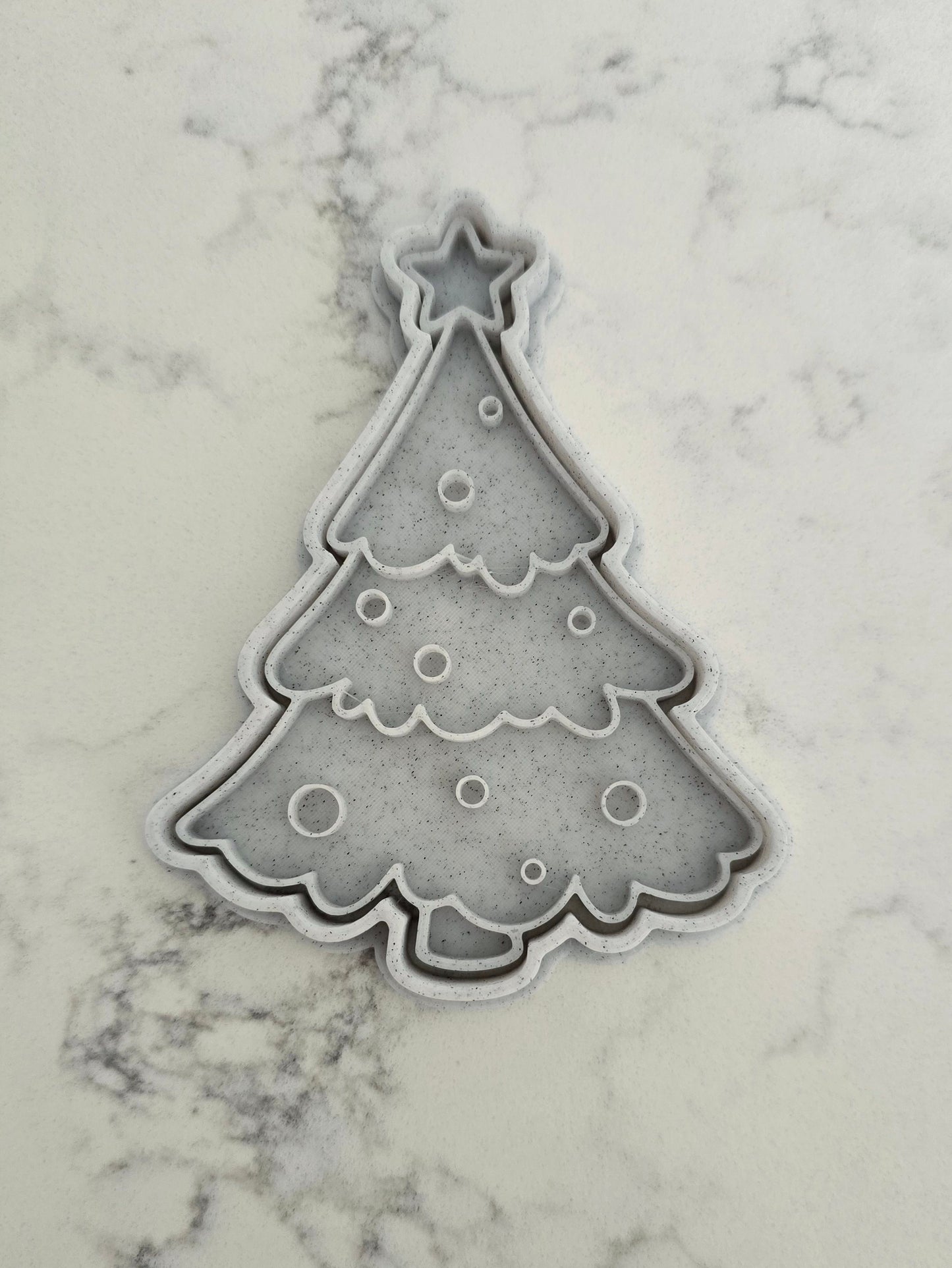 Christmas Tree 3D Printed Playdough Cutters - set of 2