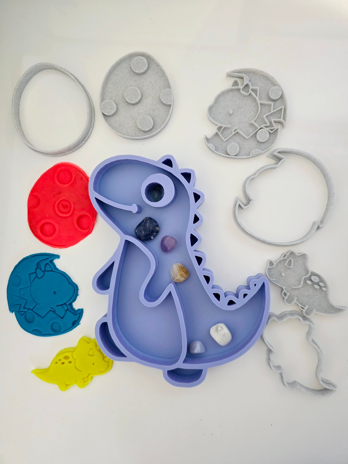 Dino Playdough Cutter & Sensory Tray Pack
