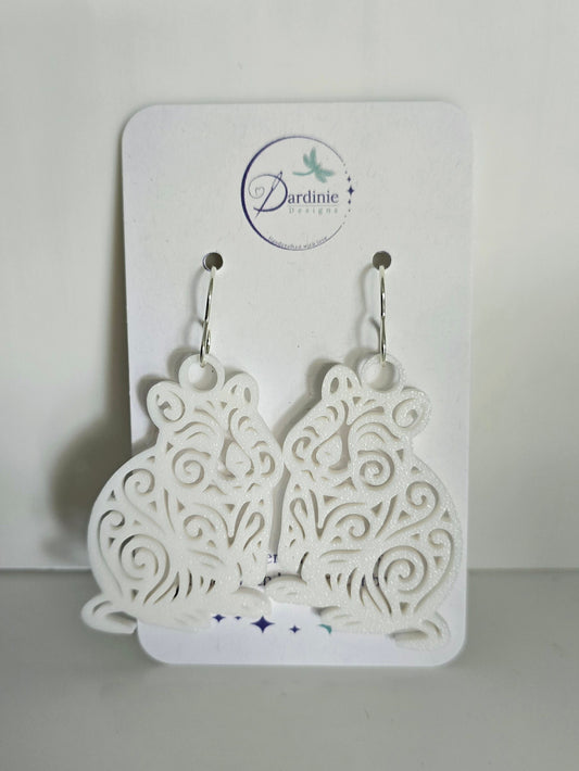 Australian Animal Collection- Quokka 3D Printed Earrings with Hypoallergenic Hooks