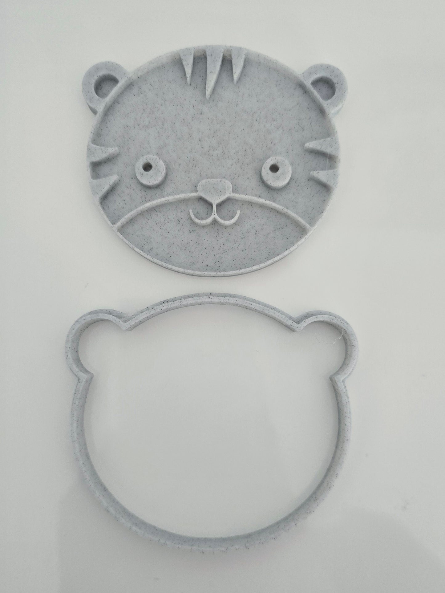 Tiger 3D Printed Playdough Cutters - set of 2