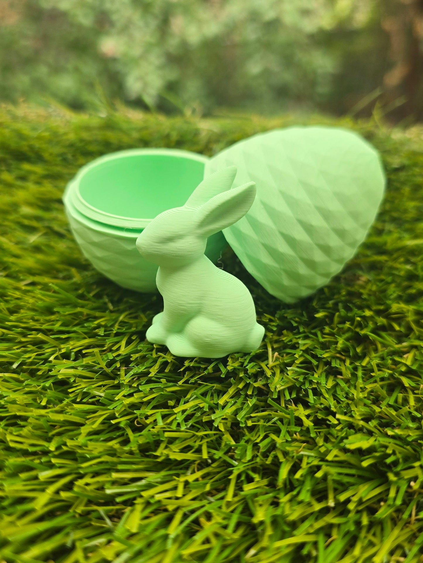3D Printed Easter Egg with Tiny Bunny Inside – Easter Egg Alternative