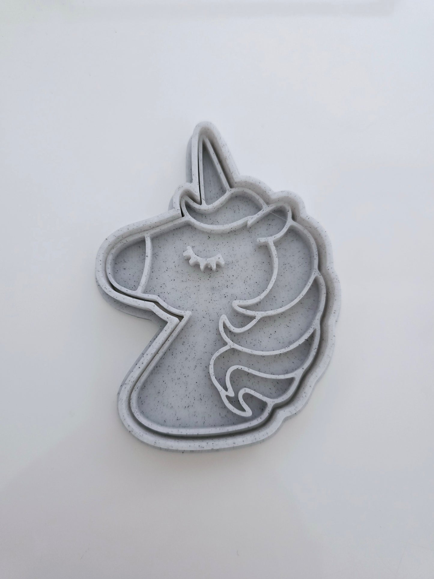 Unicorn 3D Printed Playdough Cutters - set of 2