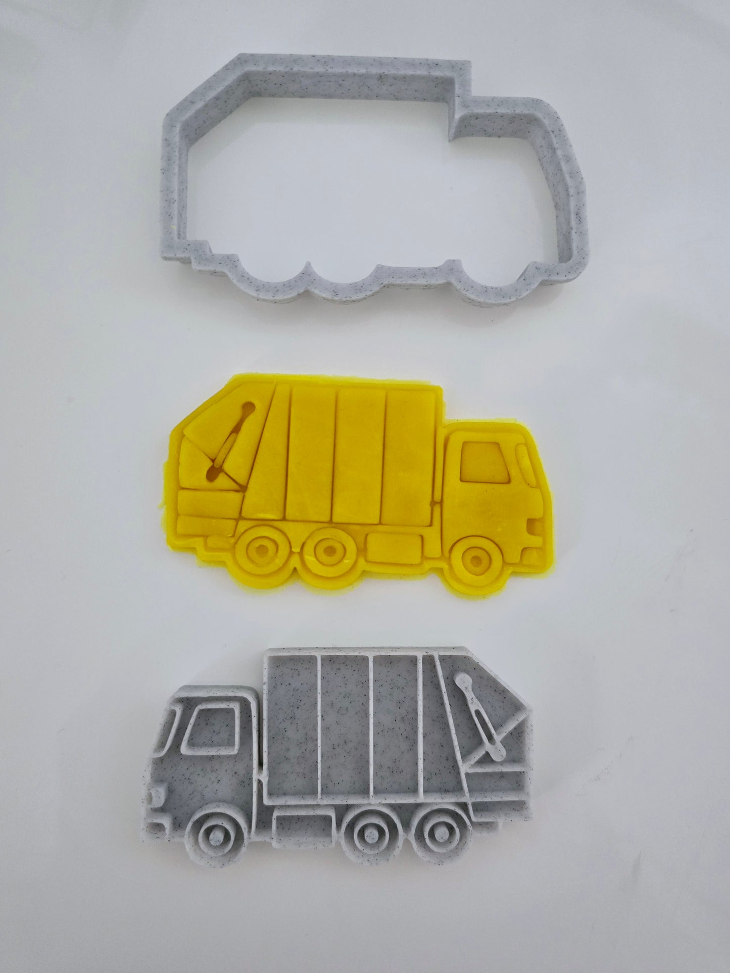 Garbage truck 3D Printed Playdough Cutters - set of 2