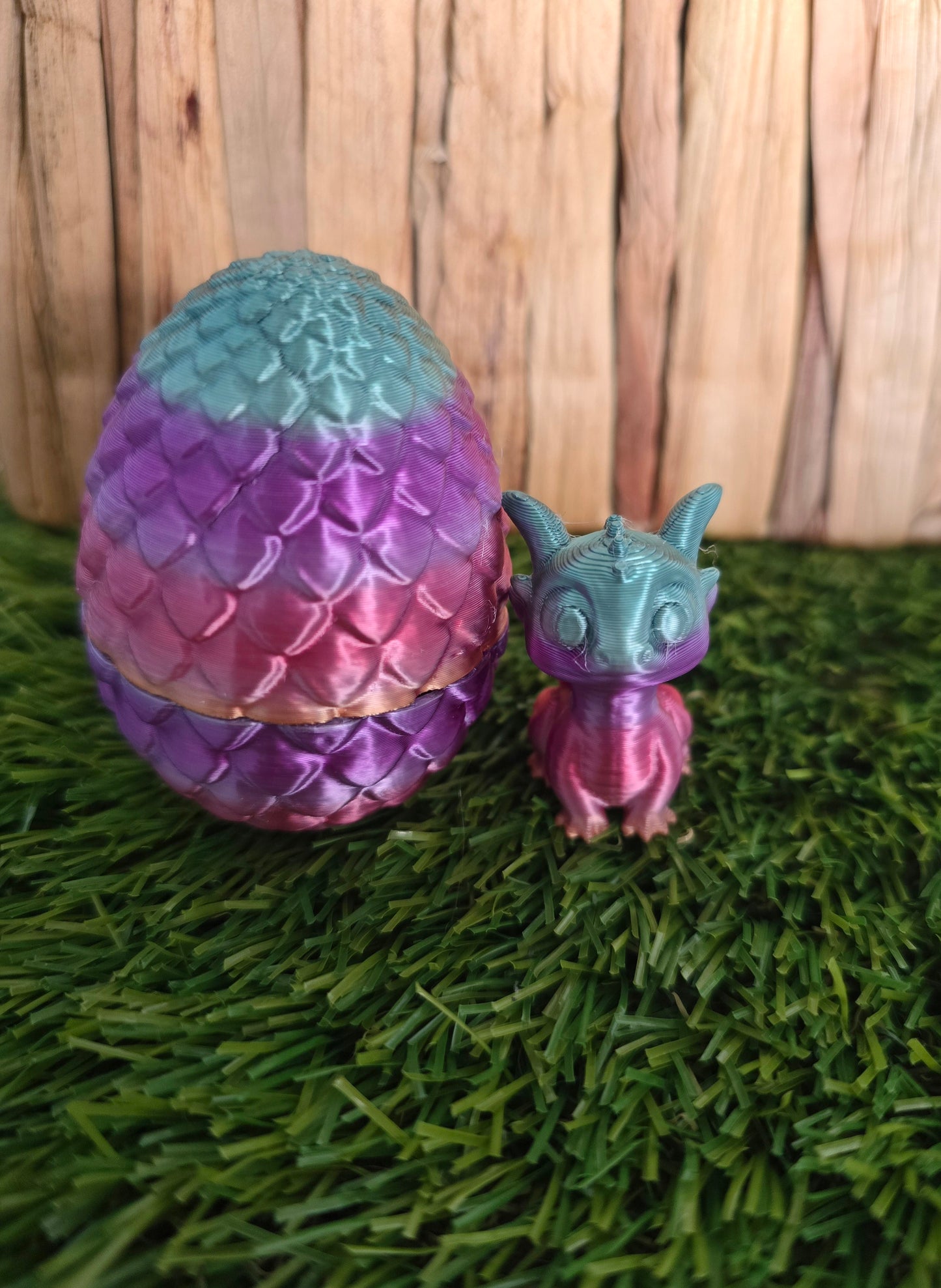 3D Printed Dragon Egg with Tiny Dragon Inside – Easter Egg Alternative