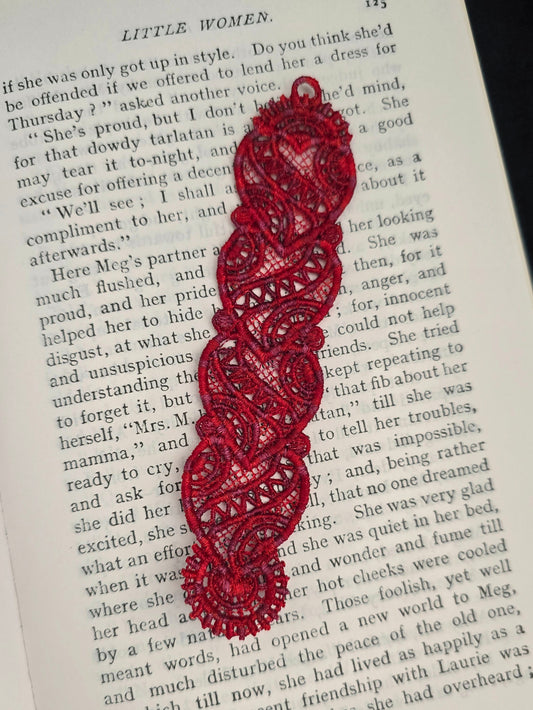 Heart Lace Bookmark