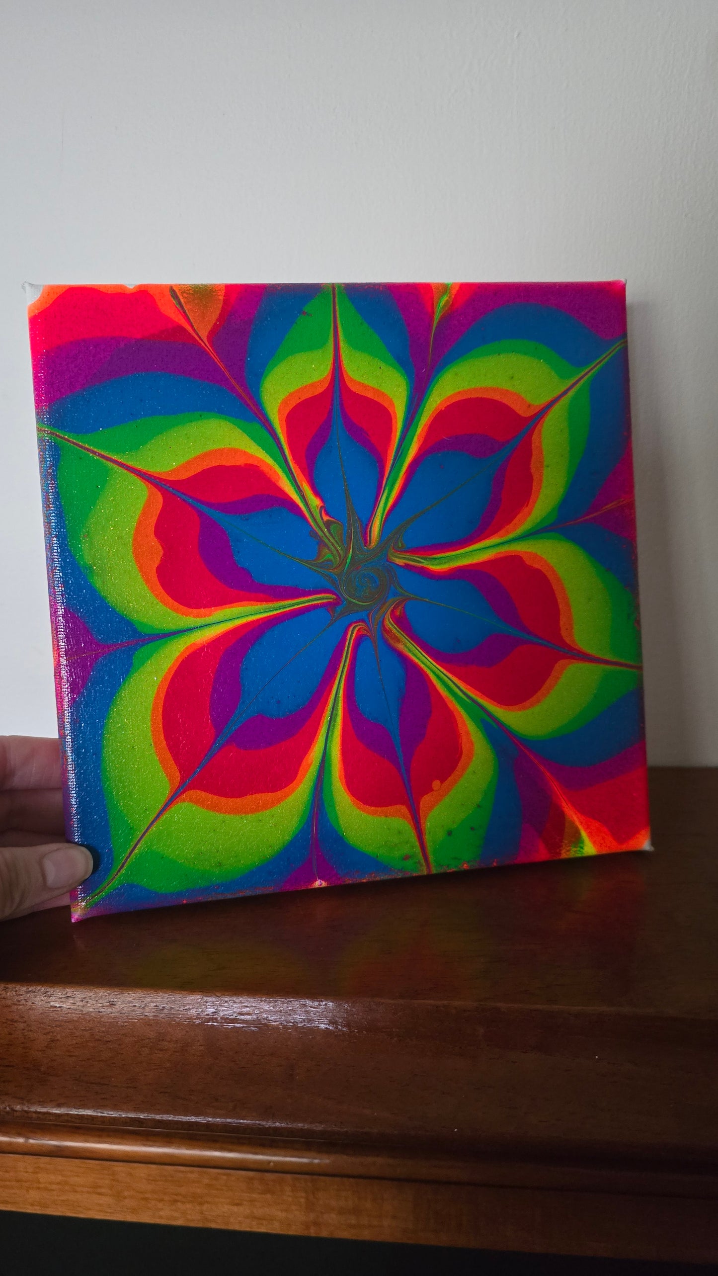 Dopamine King - Original Abstract Acrylic Pour Painting by Australian Artist - one of a kind