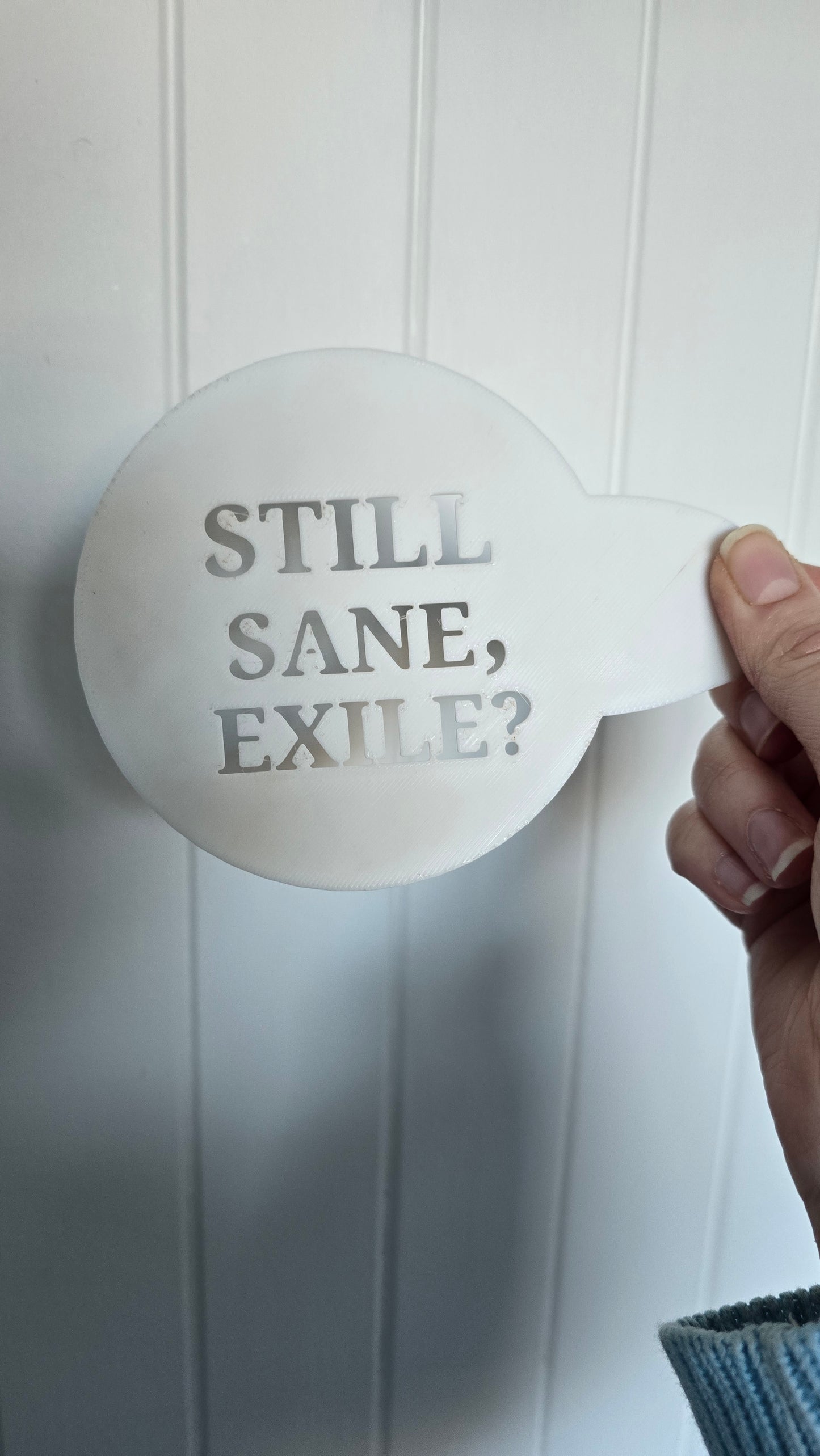 Still Sane Exile? Path of Exile POE - Coffee / Hot Chocolate Stencil - 3D printed