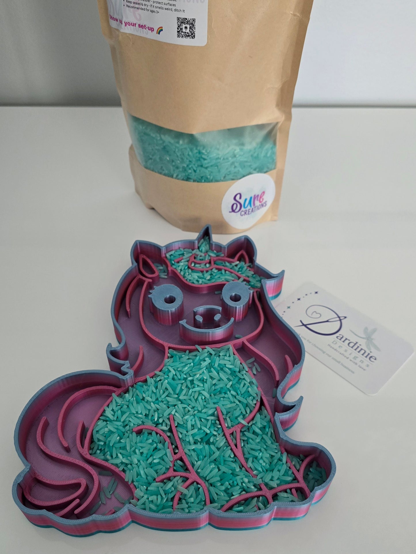 Ula the Unicorn  – Sensory Tray - Perfect for Creative Play