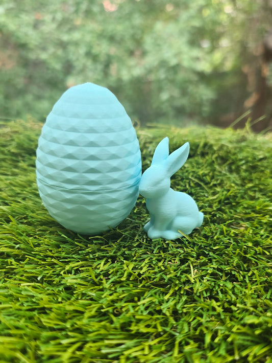 3D Printed Easter Egg with Tiny Bunny Inside – Easter Egg Alternative