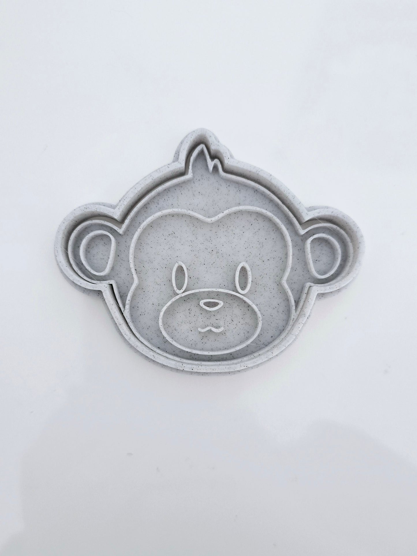 Monkey 3D Printed Playdough Cutters - set of 2