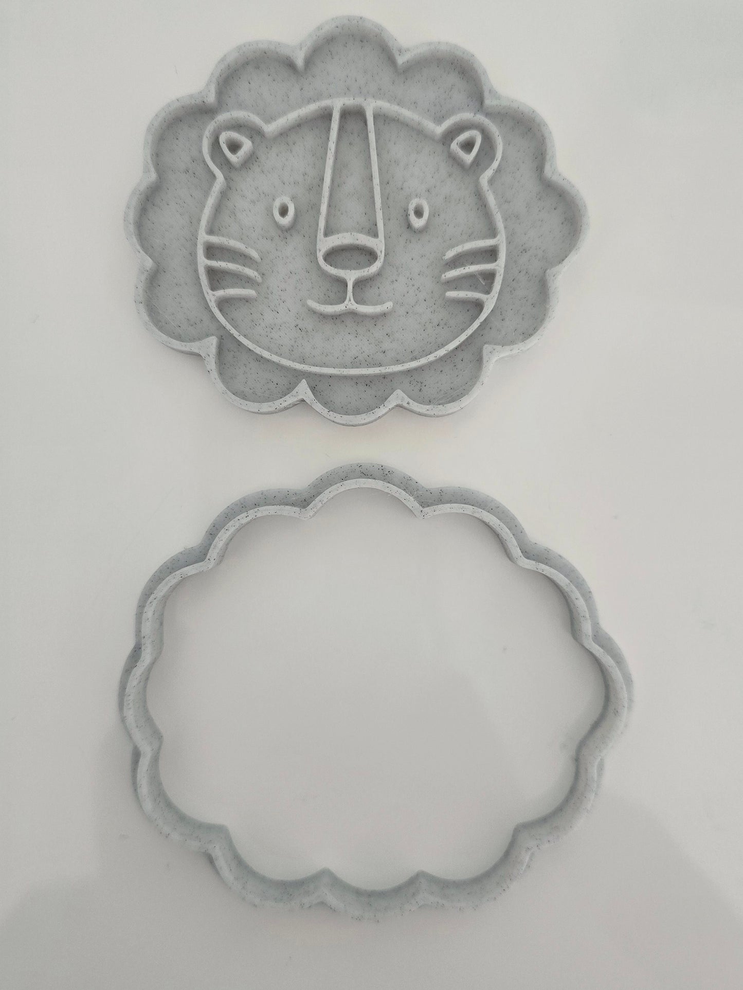 Lion 3D Printed Playdough Cutters - set of 2