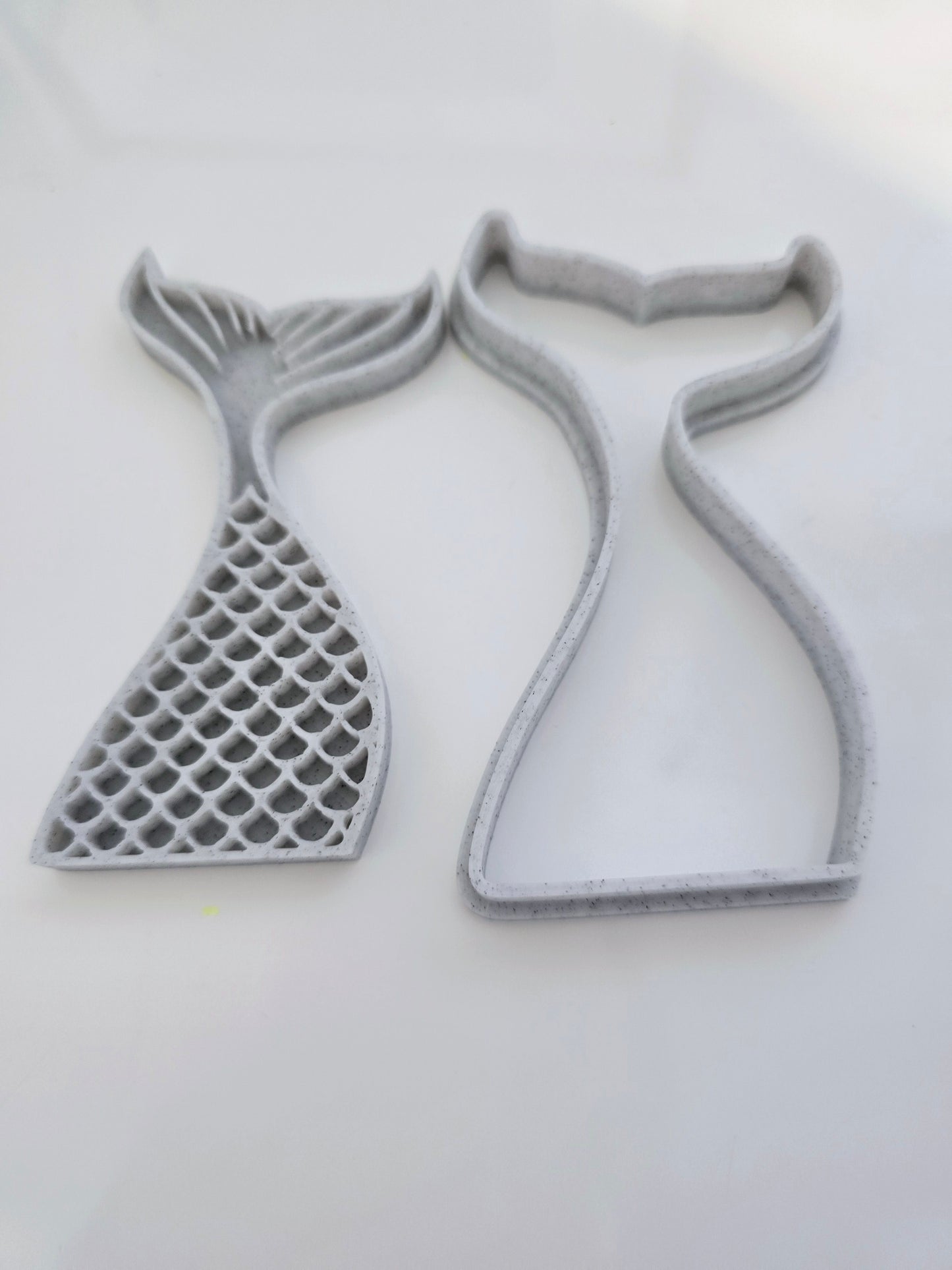 Mermaid Tail 3D Printed Playdough Cutters - set of 2