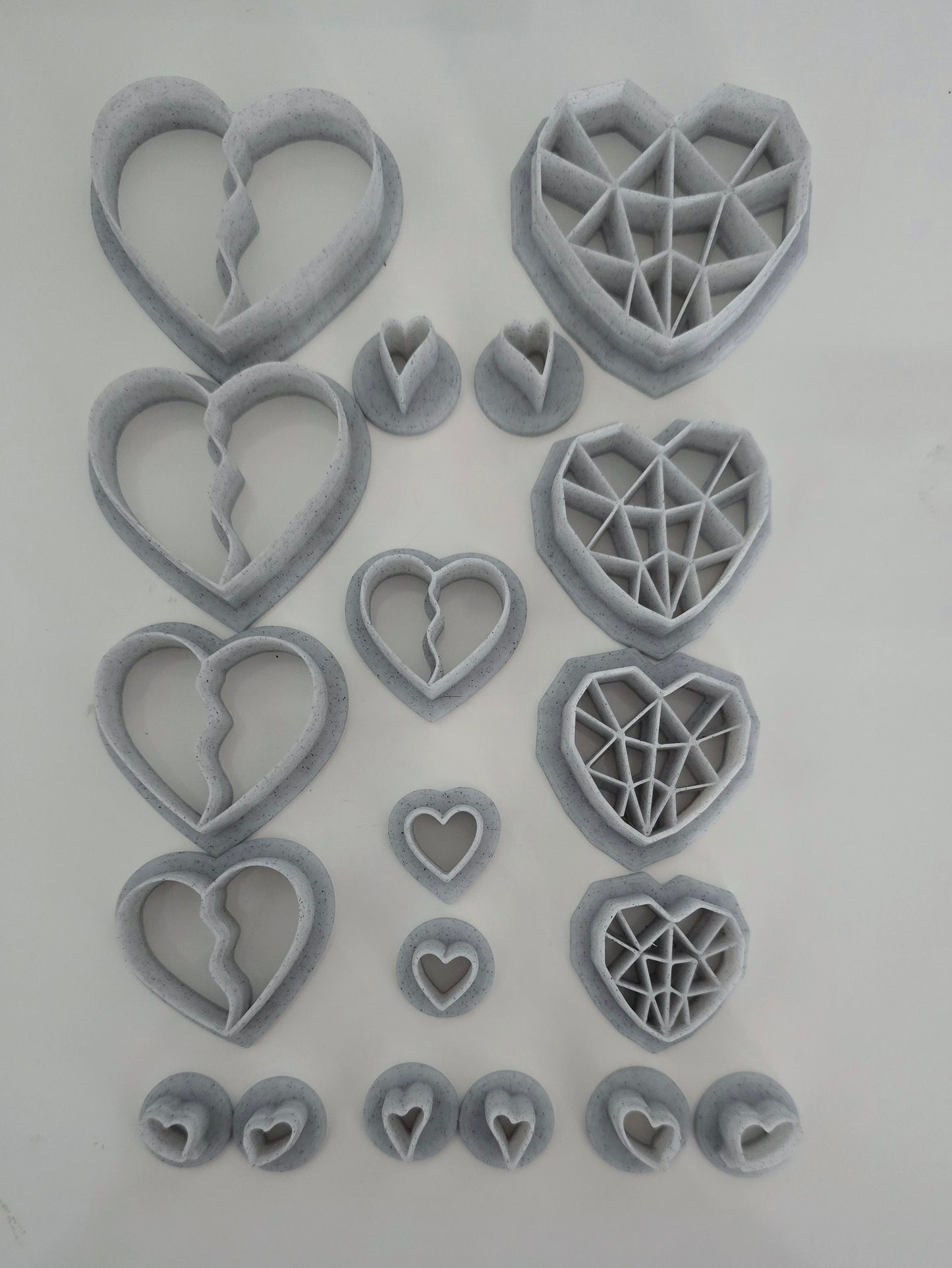Heart Polymer Clay Cutter pack - Valentine's Day bundle
