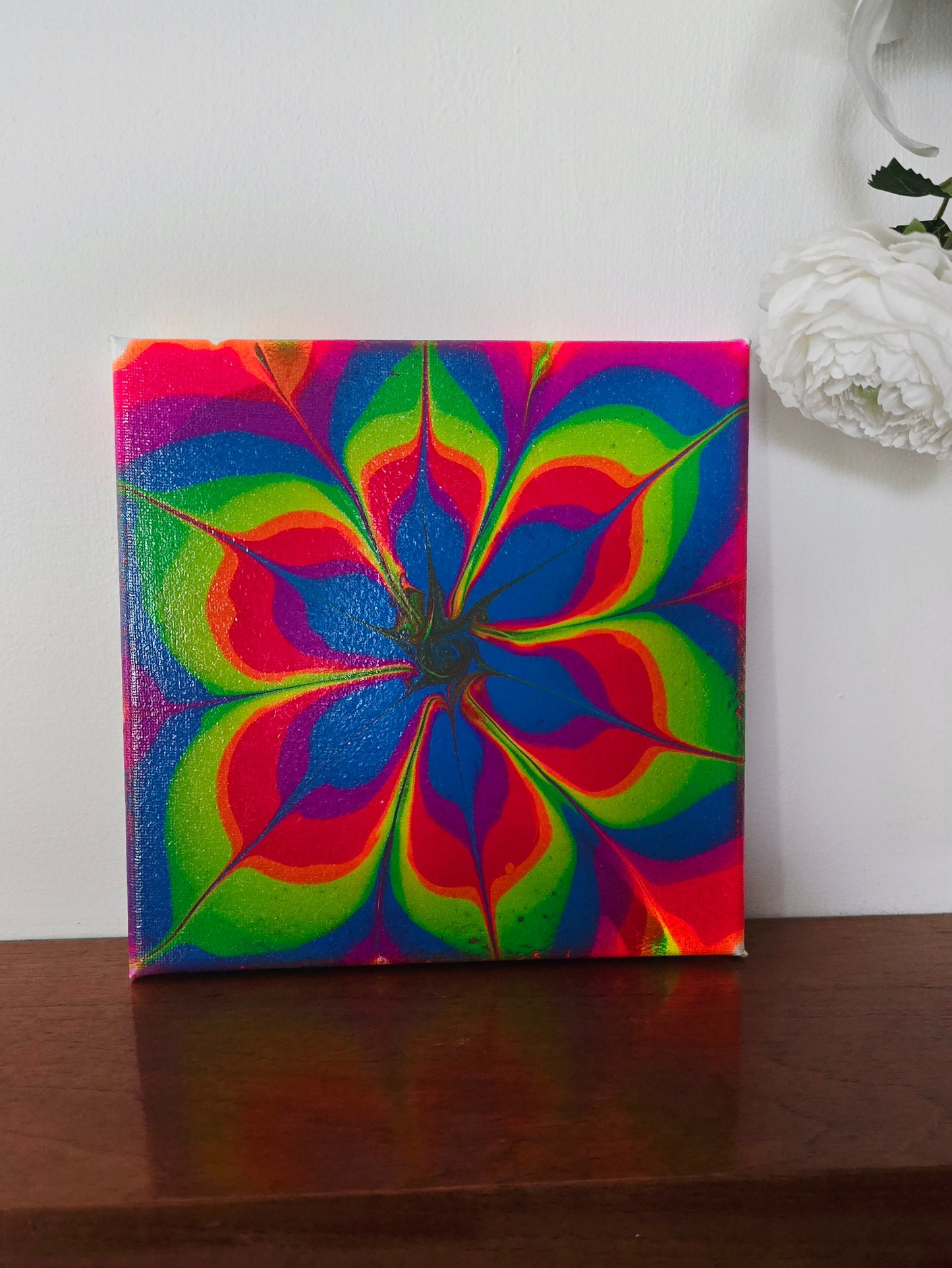 Dopamine King - Original Abstract Acrylic Pour Painting by Australian Artist - one of a kind