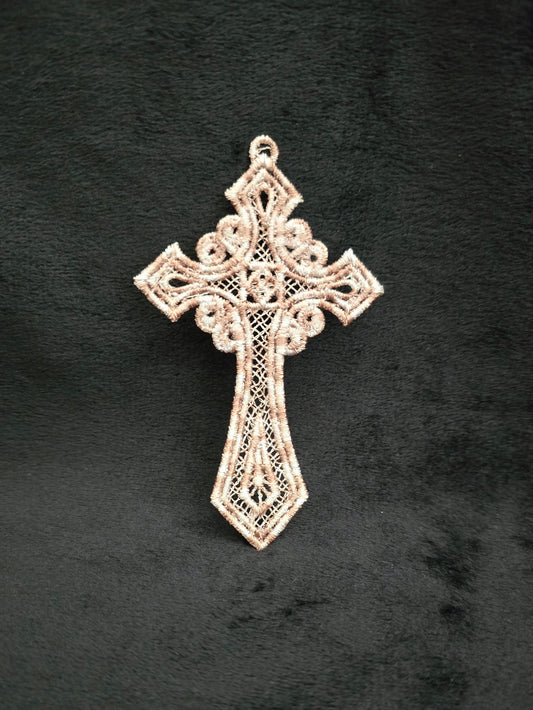 Cross Lace Bookmark / Ornament / Pendant